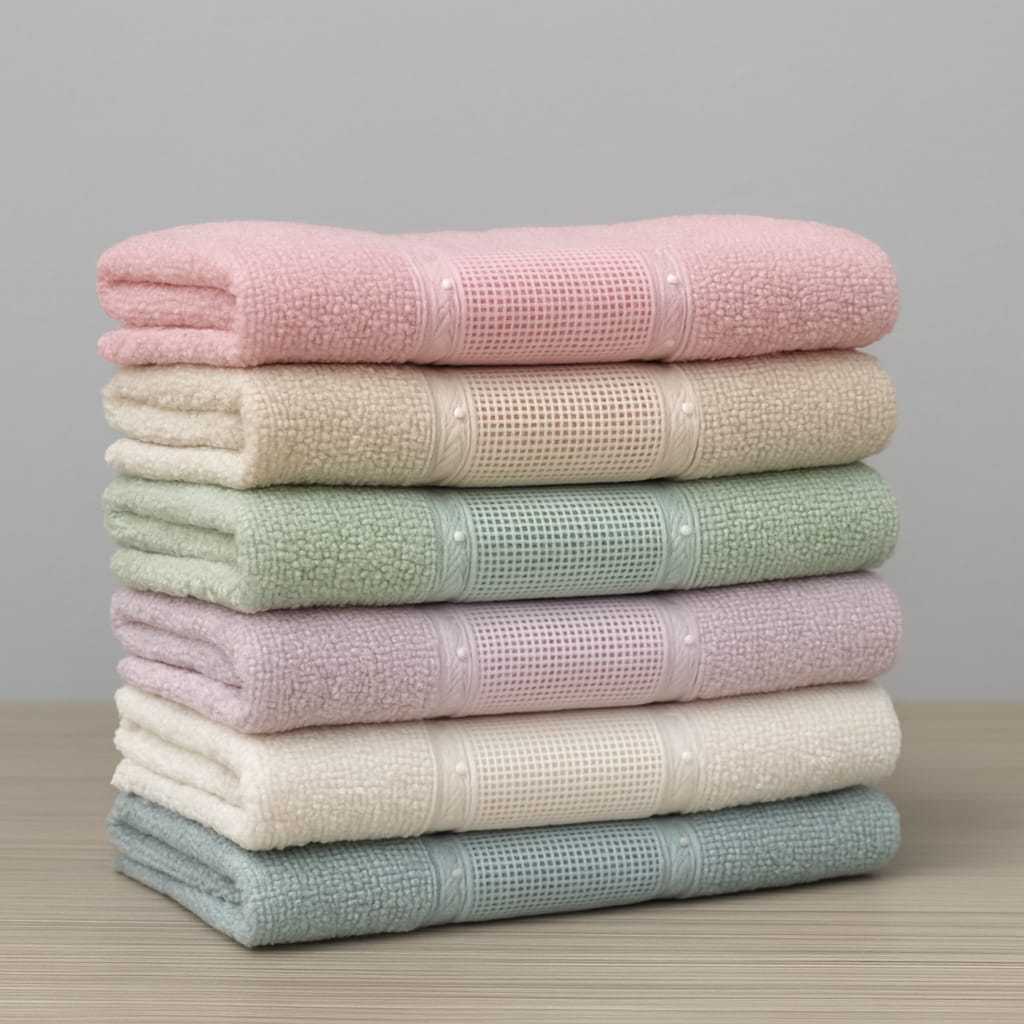 Toalha Lavabo para Bordar- Kit 4 Toalhas-Atoalhado-100% Algodão em Oferta na Shopee