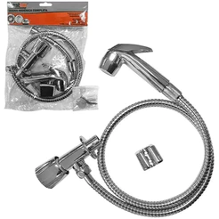 Ducha Higiênica PVC Cromado Resistente Registro Mangueira Flexível Kit Completo Lavabo Chuveirinho