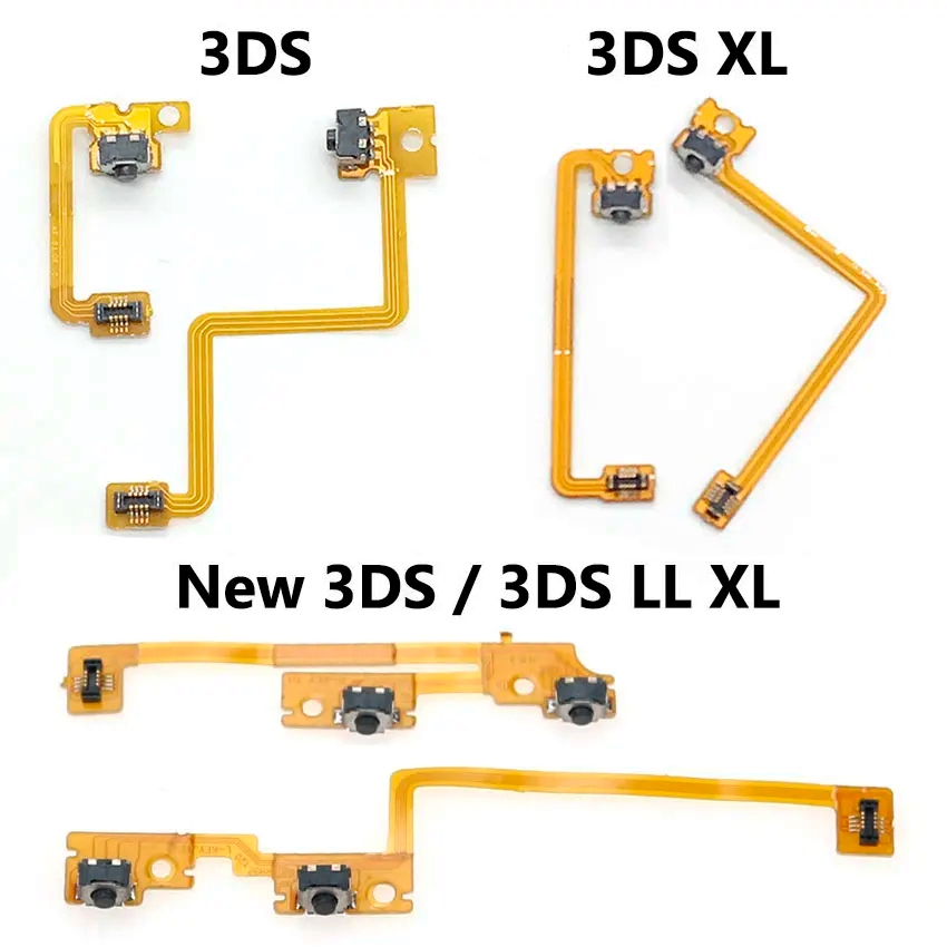 Conjunto Cabo Flex Botão L + R Com Flat Para Nintendo 3DS 3DS XL New 3DS XL em Oferta na Shopee