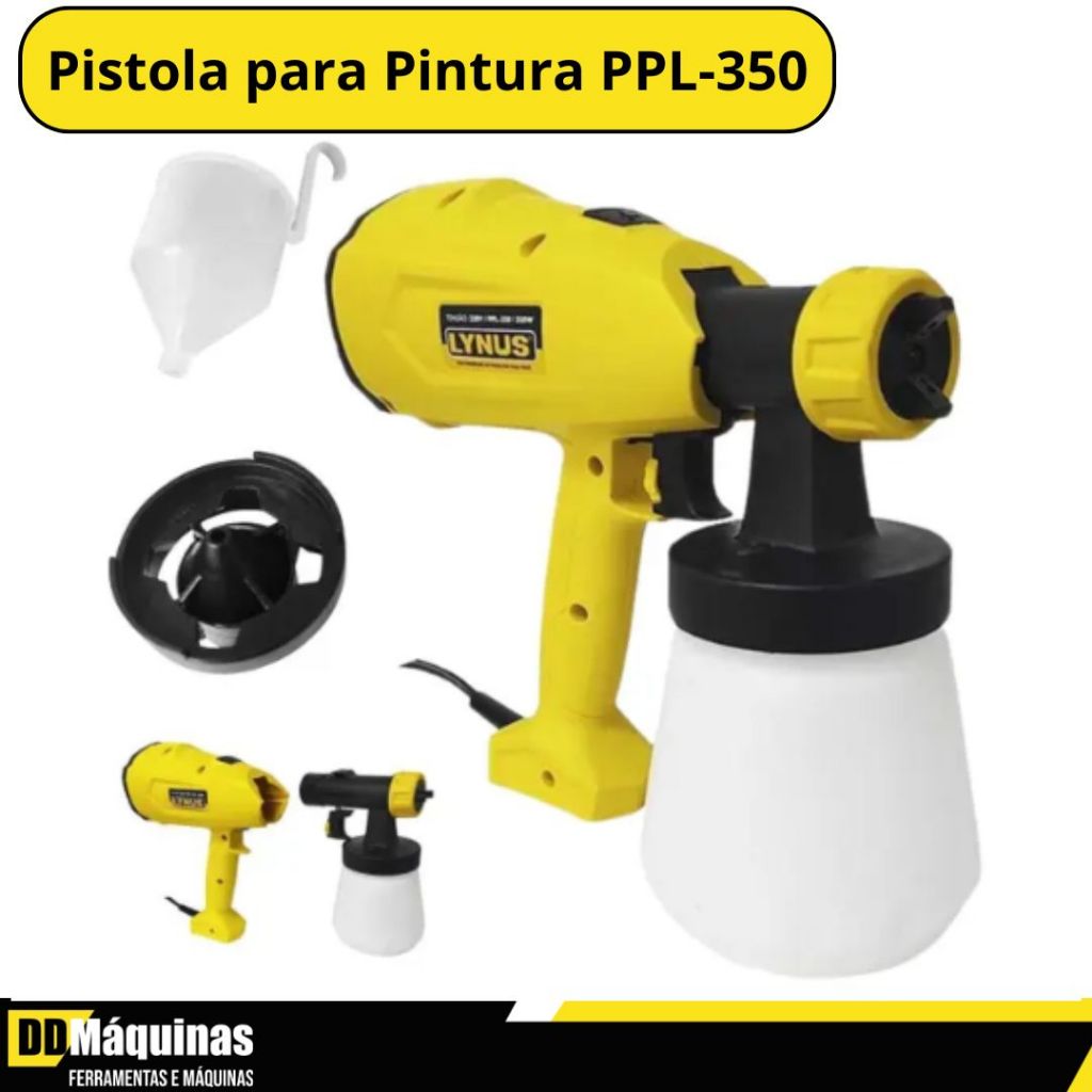 Pistola Pulverizador de Pintura PPL‑350 110 V 350 W - Lynus