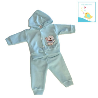 Conjunto Soft com Capuz para Bebê. Lindo, Macio e Quentinho! em Oferta na Shopee