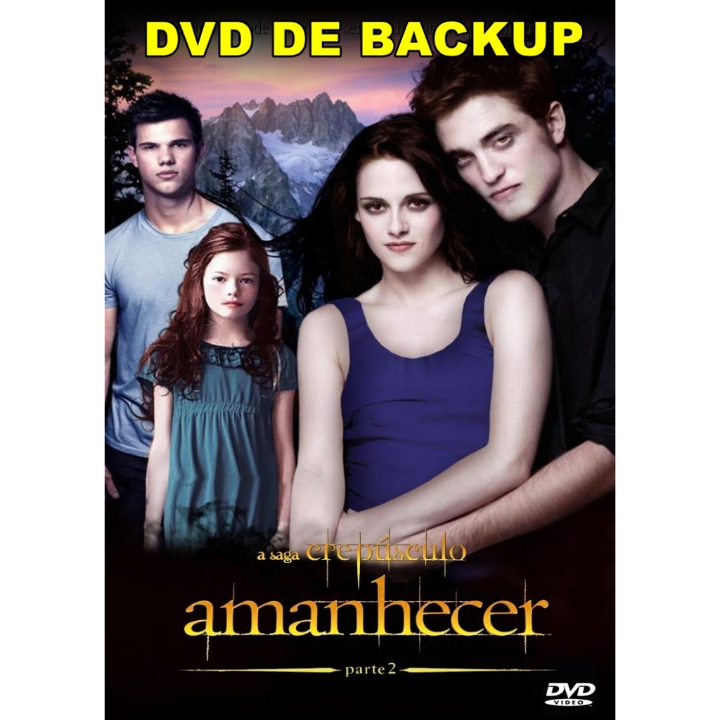 DVD de backup Filme Crepúsculo Amanhecer Pt 2  (The Twilight Saga Breaking Dawn Part ) (2012) Dublado / Legendado