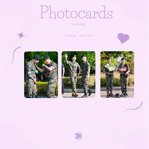 Jikook| Jimin | Jungkook  Exercito| Militar | 10 Photocards Fãnmade |BTS | KPOP|Jimin |JM|JK