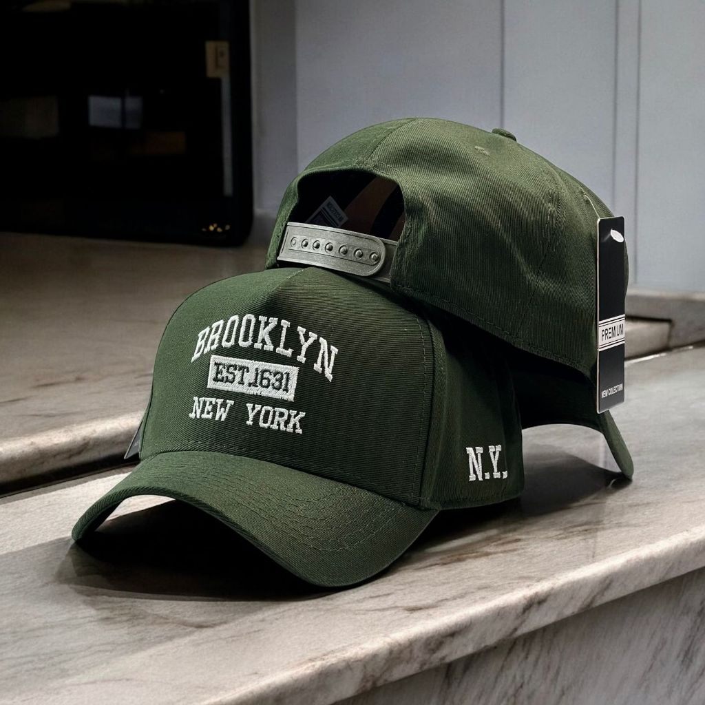 BONÉ BROOKLYN AMERICANO SNAPBACK NEW YORK NY BASEBOL RETRO ABA CURVA LANÇAMENTO MASCULINO FEMININO