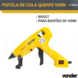 PISTOLA DE COLA QUENTE 100W PCV0018 VONDER em Oferta na Shopee