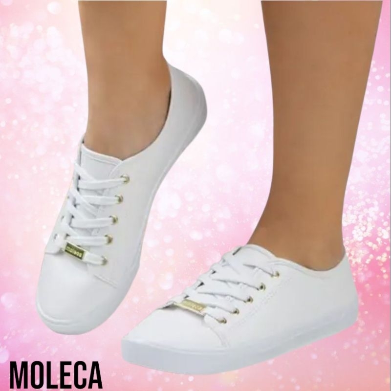 Tênis Feminino Moleca Casual Sapado Básico Confortável Macio Antiderrapante Original.