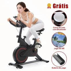Novo🔥 ​Bicicleta Ergométrica Compacta Silenciosa - Design Aerodinâmico Multifuncional