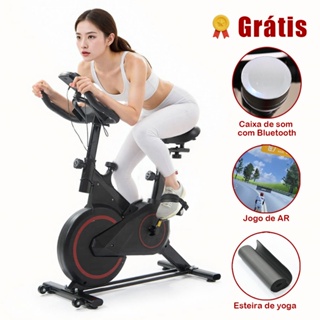 Novo🔥 ​Bicicleta Ergométrica Compacta Silenciosa - Design Aerodinâmico Multifuncional em Oferta na Shopee
