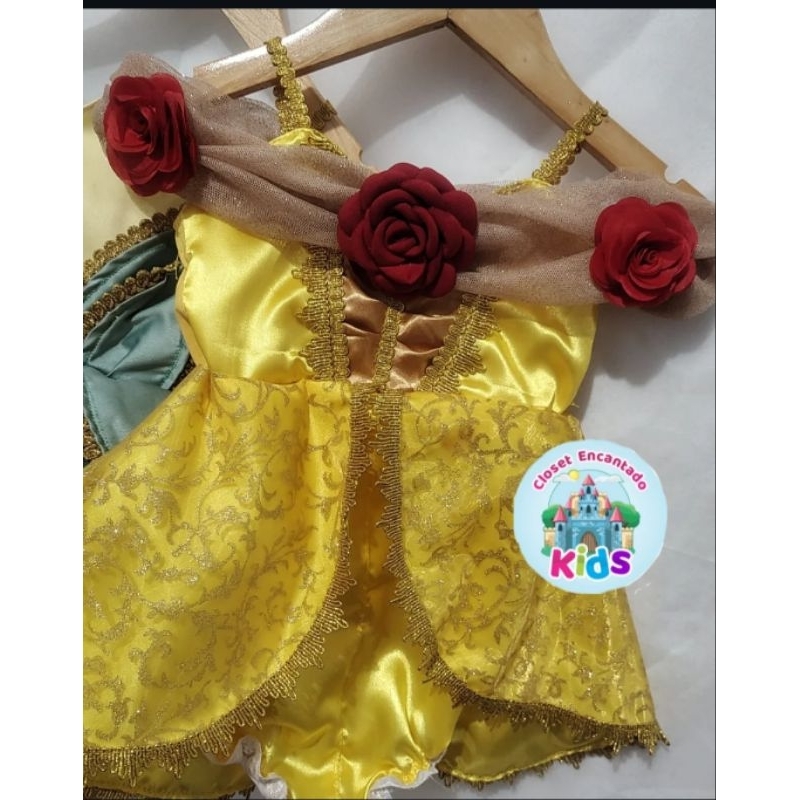 fantasia bela e a fera, vestido bela e a fera, fantasia luxo bela e a fera