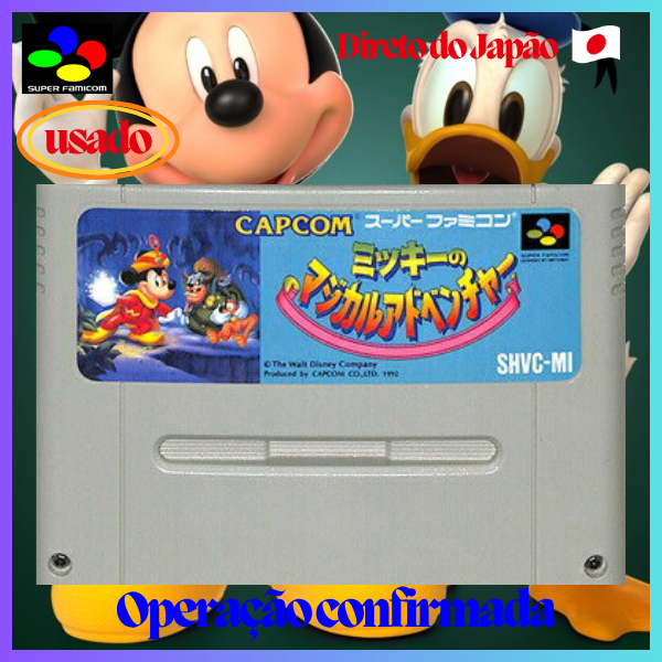 Diretamente do Japão 🎮 Super Famicom 🎮 Mickey's Magical Adventure