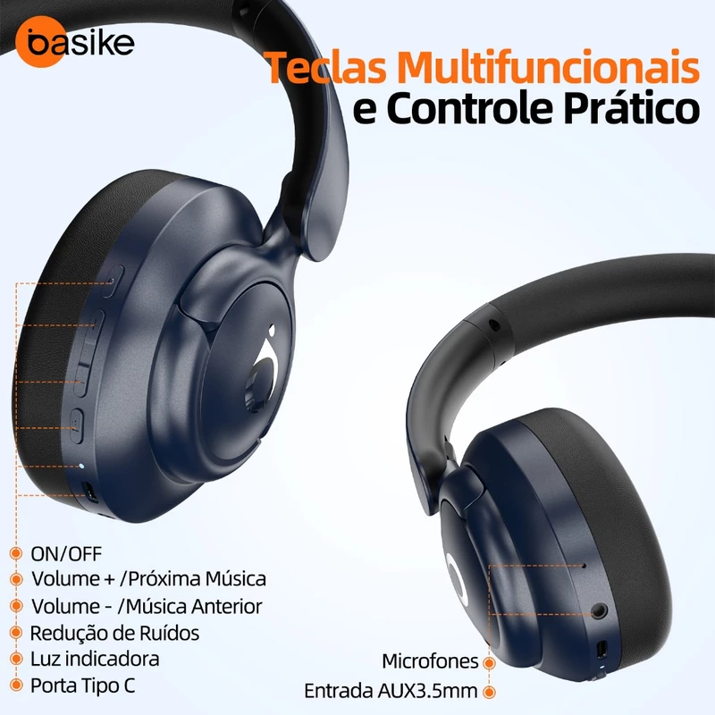 Fone de Ouvido Bluetooth Astgn X Basike com ANC — foto 5