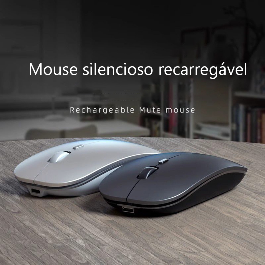 Mouse sem fio Bluetooth 2.4G com transmissão sem fio, interface USB + conexão de interface LeTV
