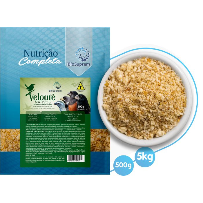 Biosuprem Velouté Nativos - 500g Curió Azulão Coleiro