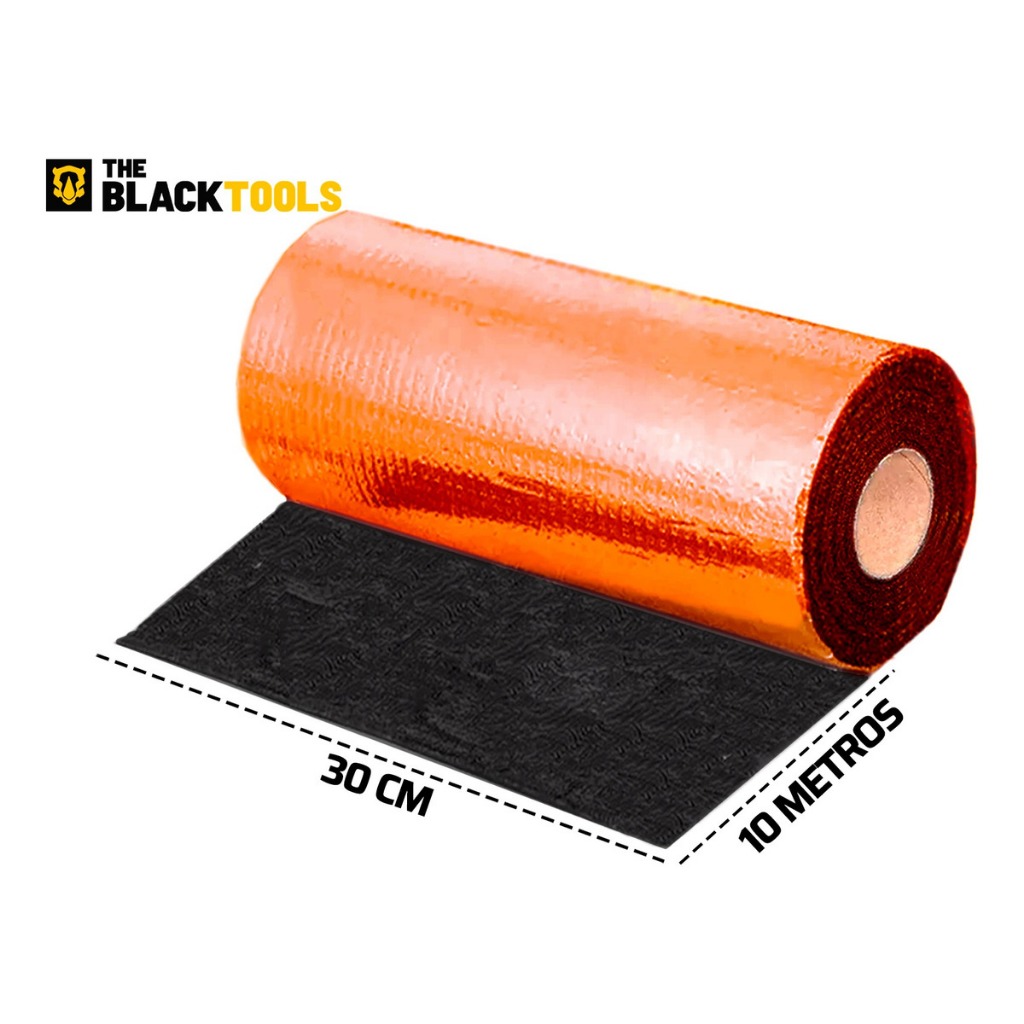 Manta Asfáltica Auto Adesiva Telhado Terracota