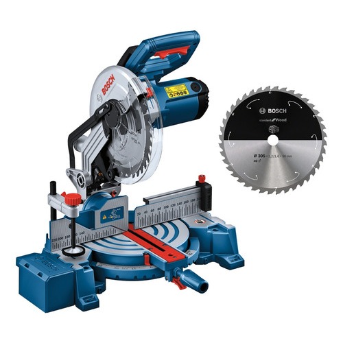 Serra Meia Esquadria Bosch GCM 254 110v + Disco p/ Madeira