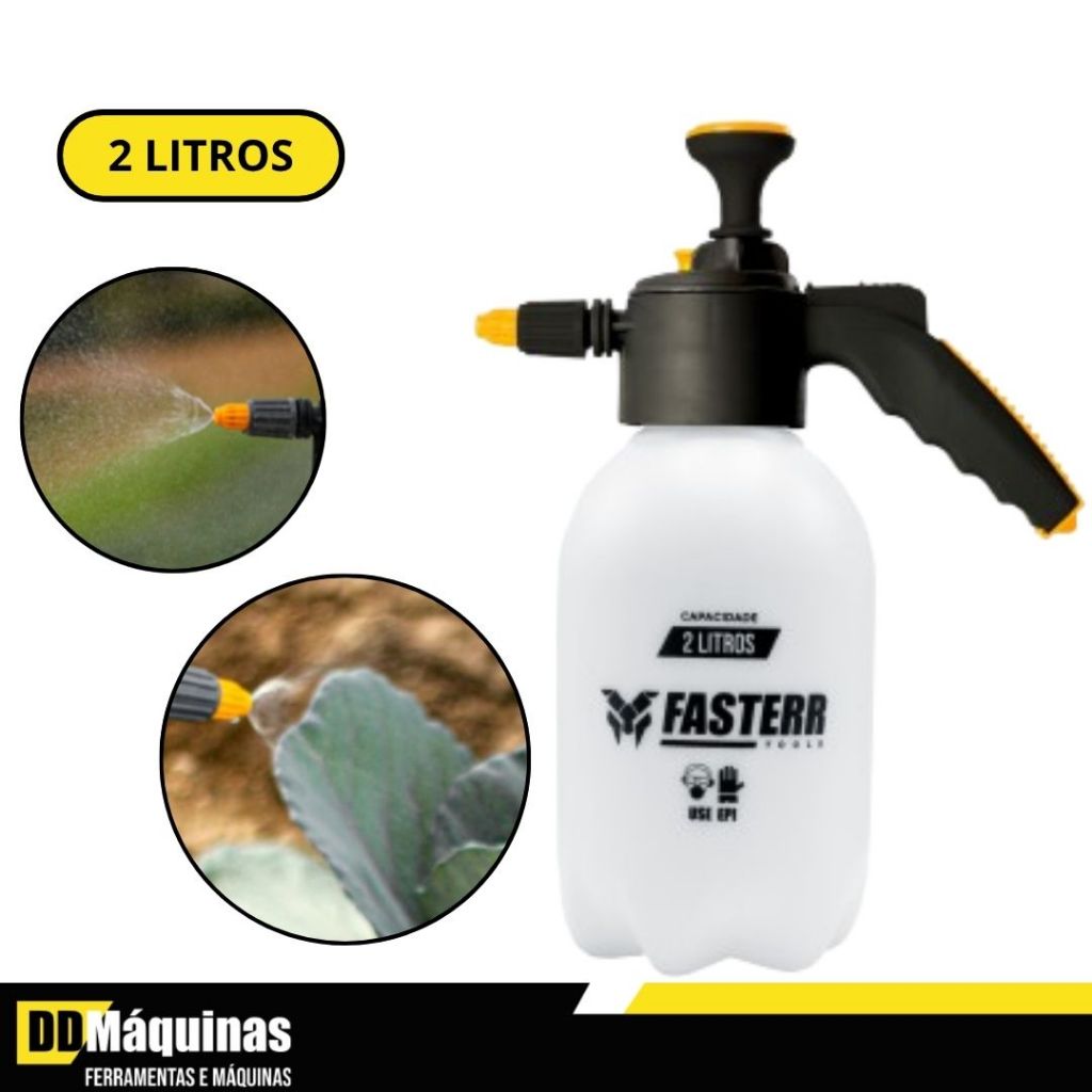 Pulverizador Manual 2l FST088 Com Bomba Compressão Prévia - Fasterr - Home & Living