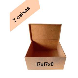 7 caixas 17x17x8 caixa convite casamento em Oferta na Shopee