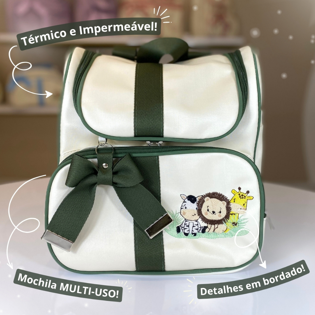 Mochila Multiuso Maternidade Luxo Menino/Menina