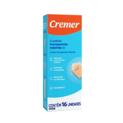 Curativo Cremer Care Redondo Transparente Com 16 Unidades