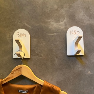 2 Ganchos de Provador loja roupas boho premium capela arco em Oferta na Shopee