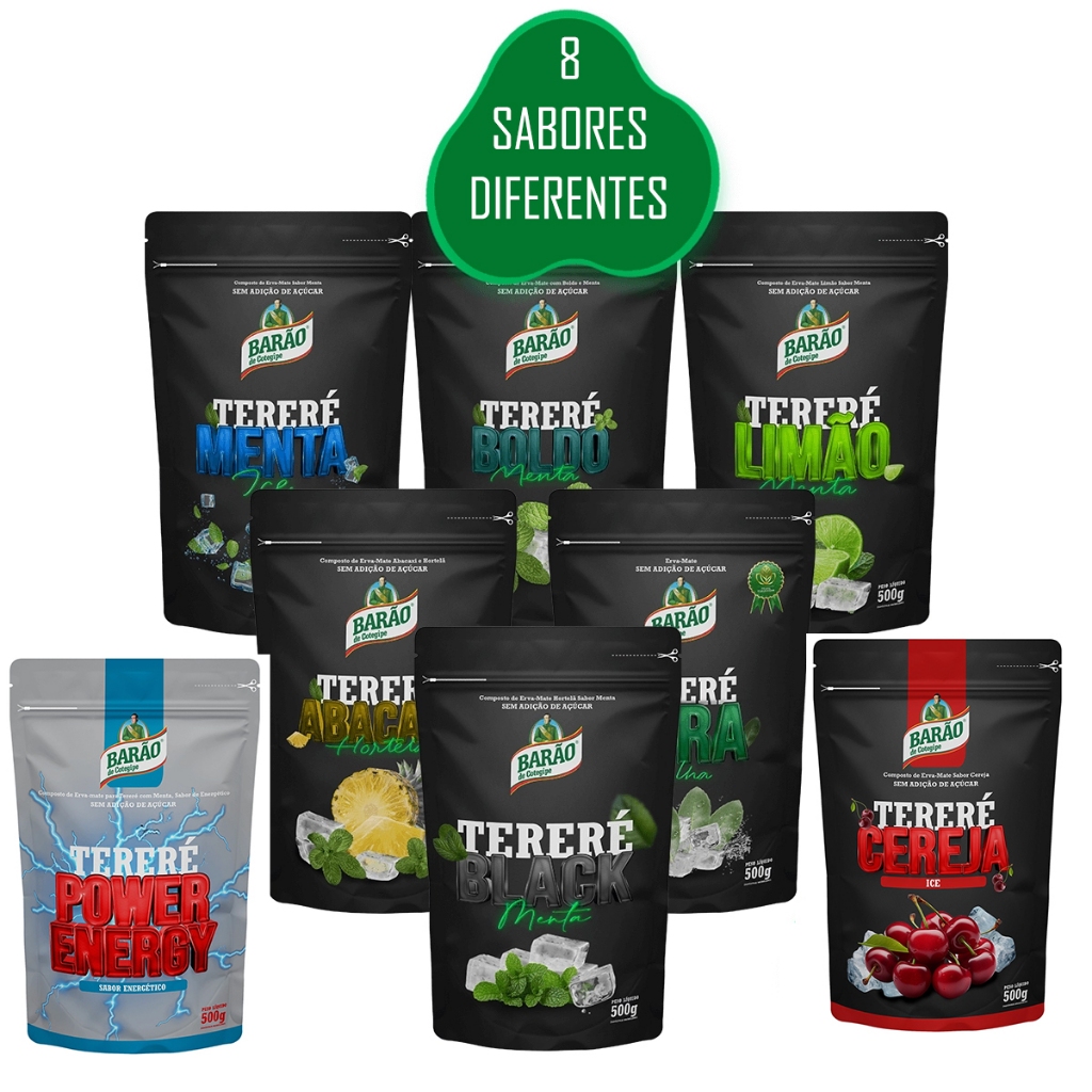 [LOTE NOVO] Erva Mate Terere Black Barão 500g em Oferta na Shopee