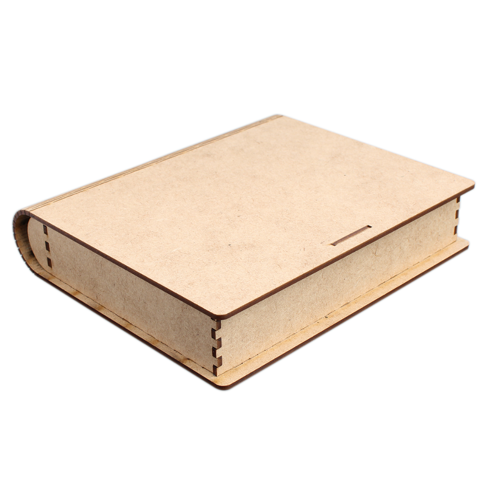 Caixa de Livro Bíblia Decorativo Artesanato Mdf Crú  Presente Lembrancinha Desmontada 17, x15,5x 3,7