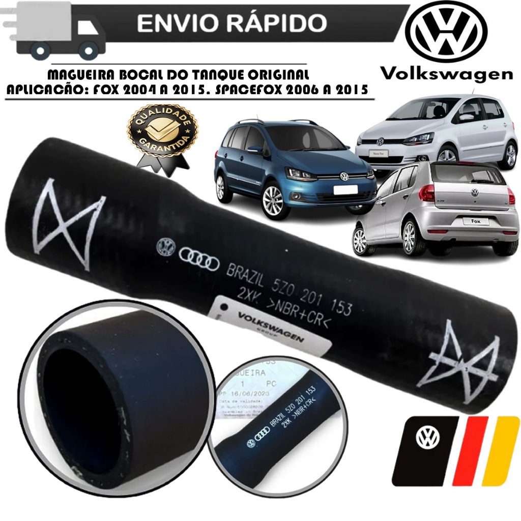 Mangueira Bocal do Tanque Original VW Spacefox / Fox / Crossfox 1.0 1.6 G5 G6 G7 em Oferta na Shopee