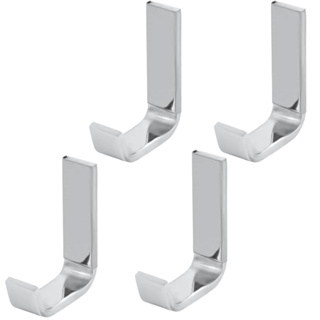 Kit 4 Cabides Inox Cromado Banheiro Porta Toalhas Roupas cabide Atrás Porta Fixação Forte em Oferta na Shopee