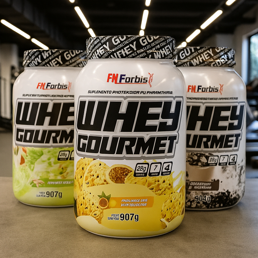 Whey Protein Gourmet Fn Forbis 907g Diversos Sabores