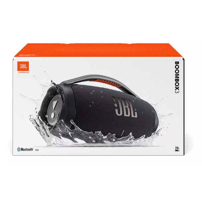 Caixa de Som JBL Boombox 3 Bluetooth à Prova D'água Portátil IP67 ORIGINAL - Audio