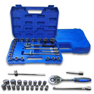 Jogo Soquetes 22 Peças 8 A 32mm Kit De Ferramentas Completo Com Maleta em Oferta na Shopee