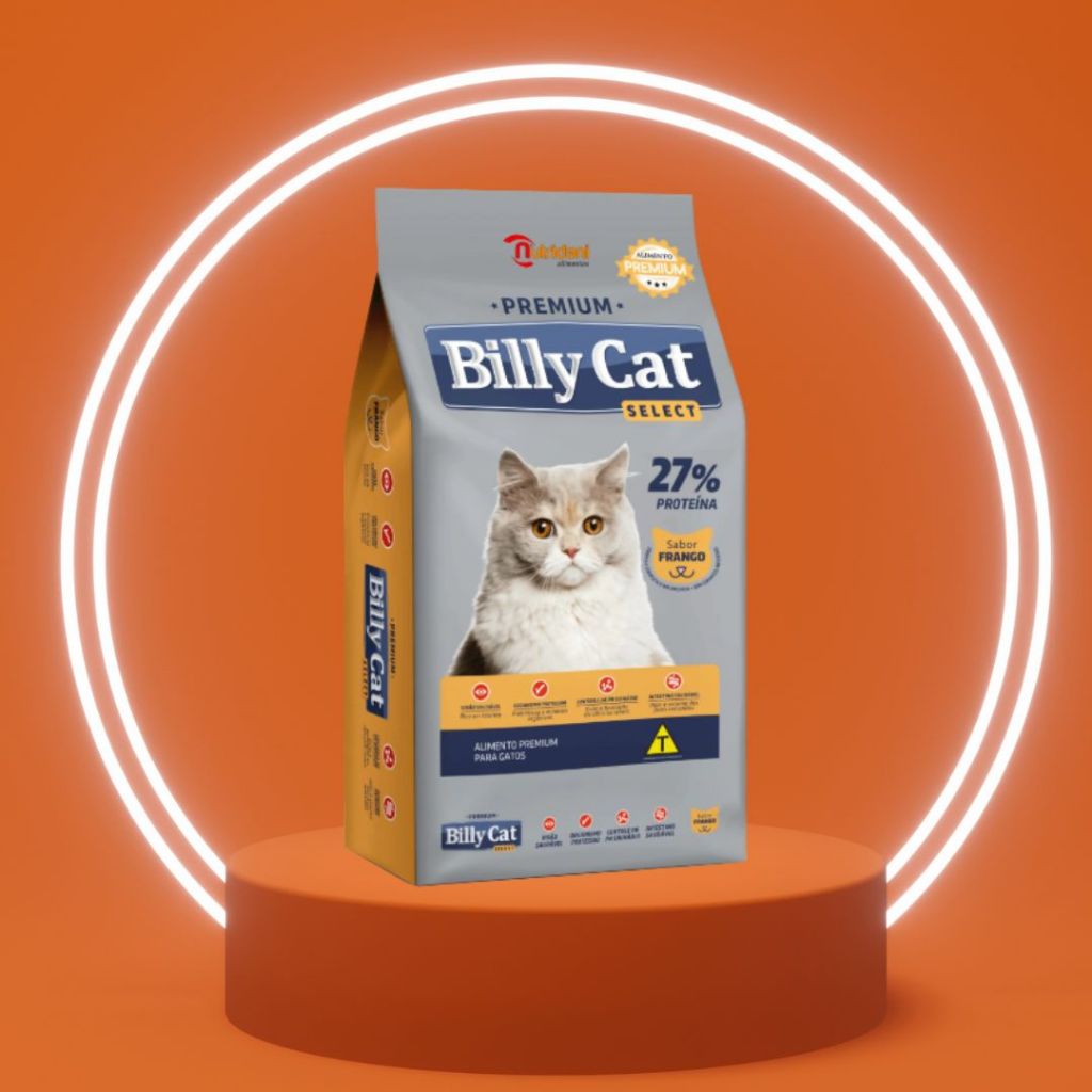 BILLY CAT SELECT FRANGO - RAÇÃO PREMIUM PARA GATOS ADULTOS