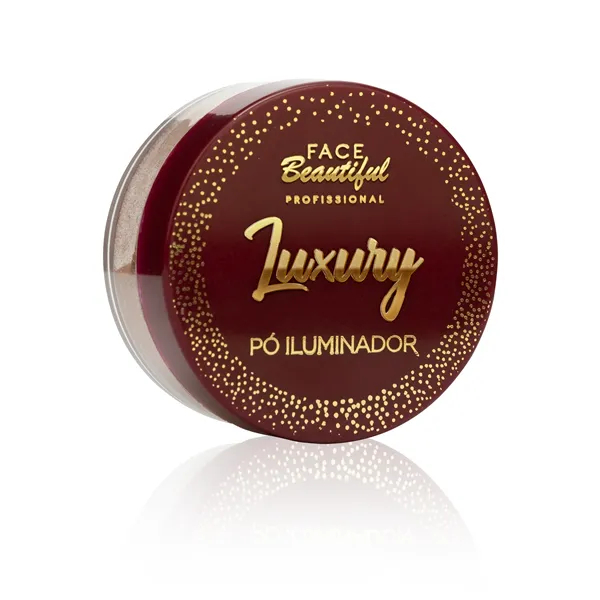 Pó Iluminador Alta Pigmentação Face Beautiful Linha LUXURY em Oferta na Shopee