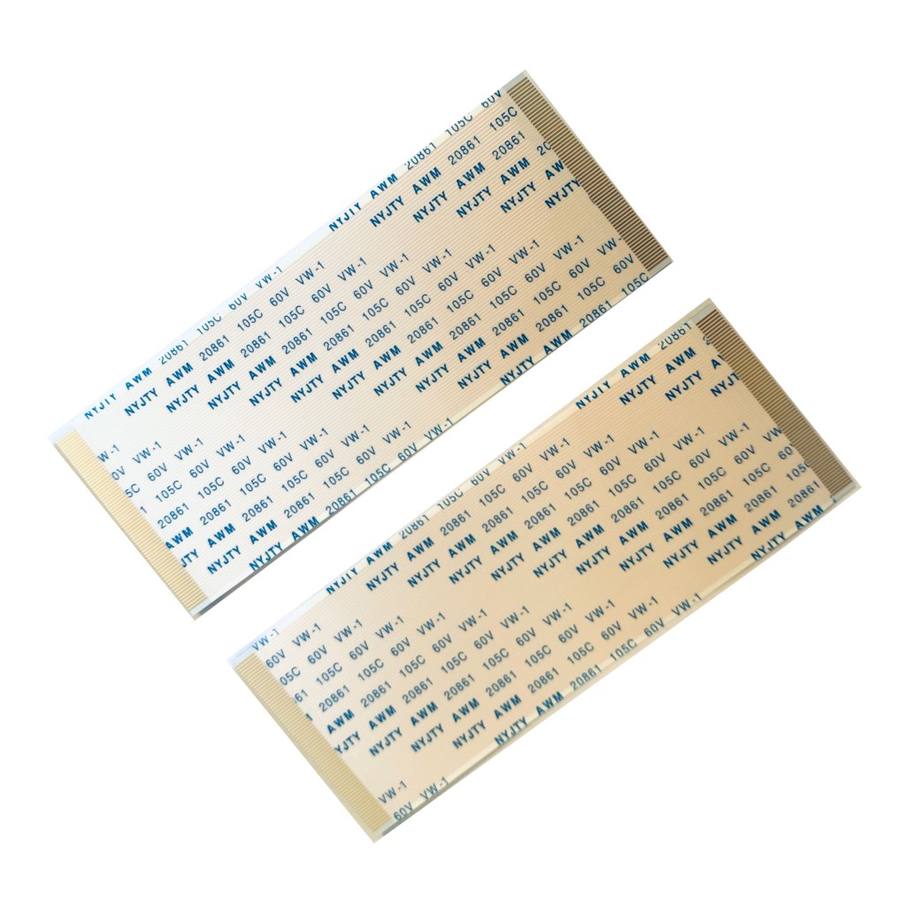 2 Cabos Flat 68 Vias Borda Larga X 10cm Compatível Para Placa Tcon Tv Philips 48PFG5000/78