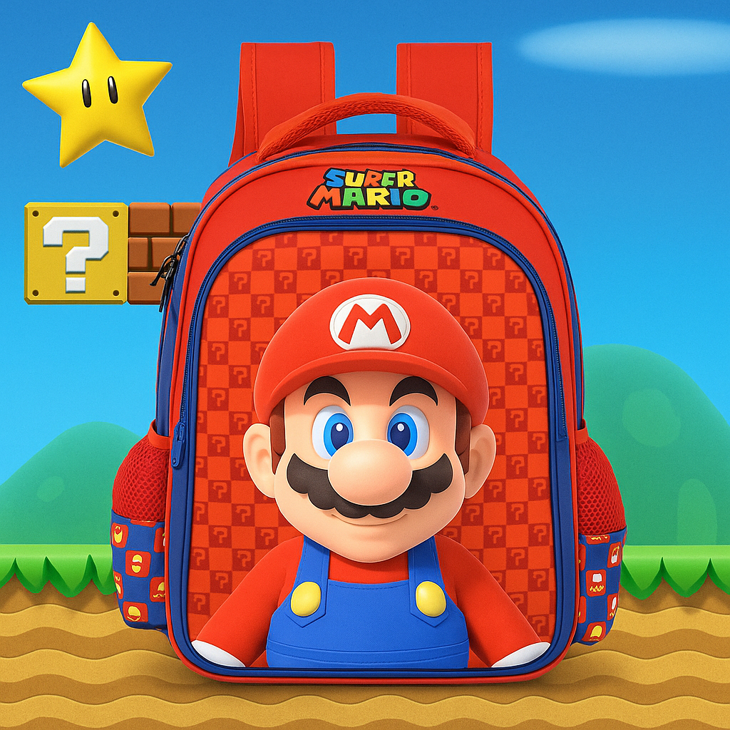 MOCHILA SUPER MARIO BROS / LUIGI / LUXCEL