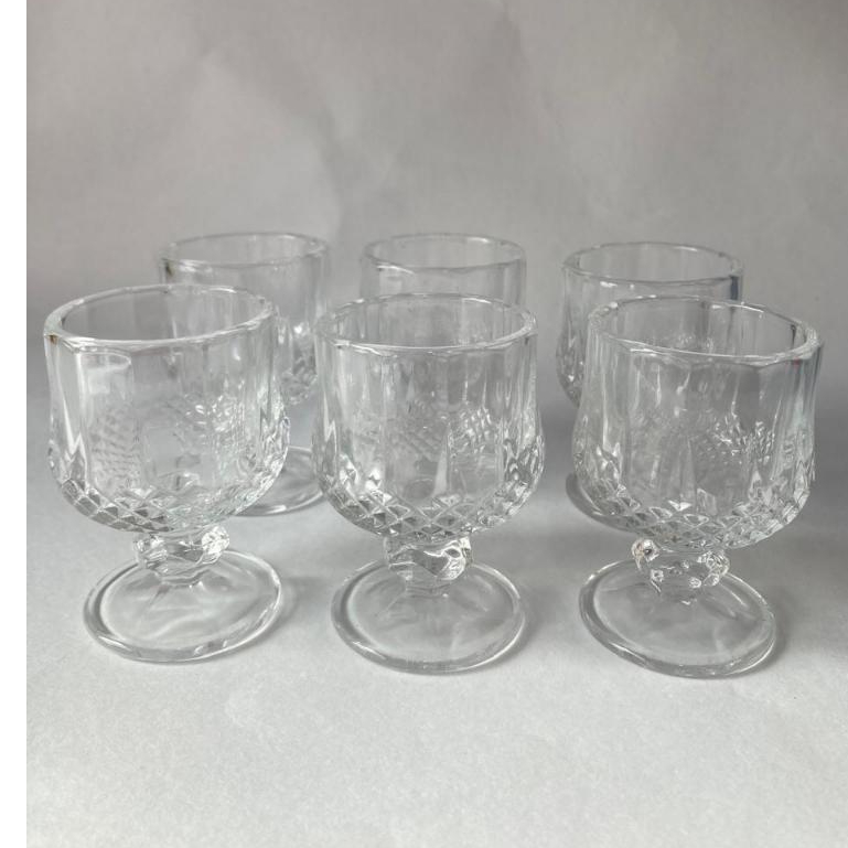 Jogo de Mini Taças de Licor de vidro 40 ml C/6 Rio Tijucas Casa Enfeite Decoração Lembrança Chá / Cozinha
