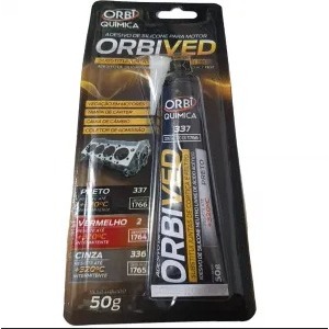 Cola Selante Alta Temperatura Preto Junta Motor Orbived 50g até 320°