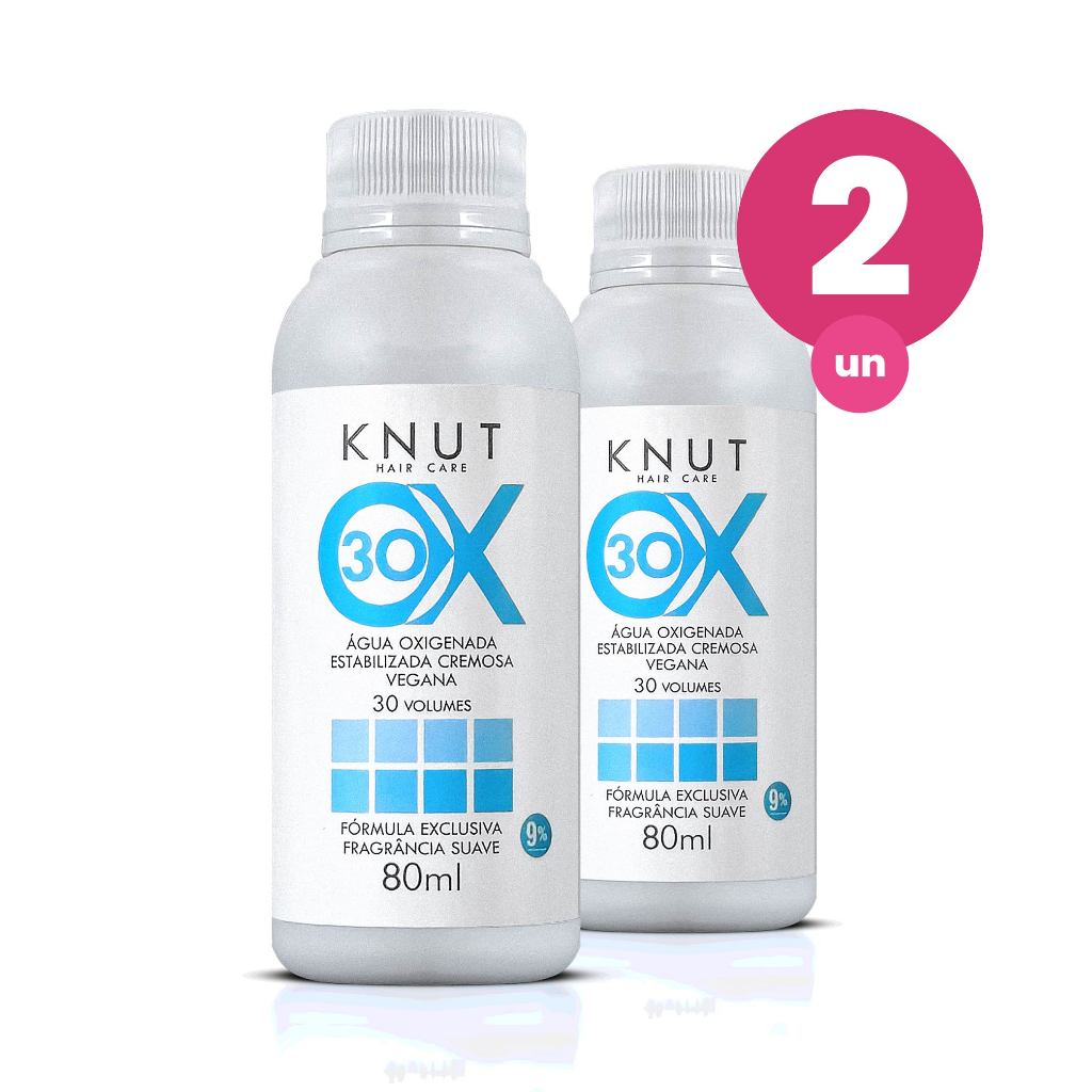 Kit 2 Água Oxigenada Capilar Knut 30 Volumes 80ml em Oferta na Shopee
