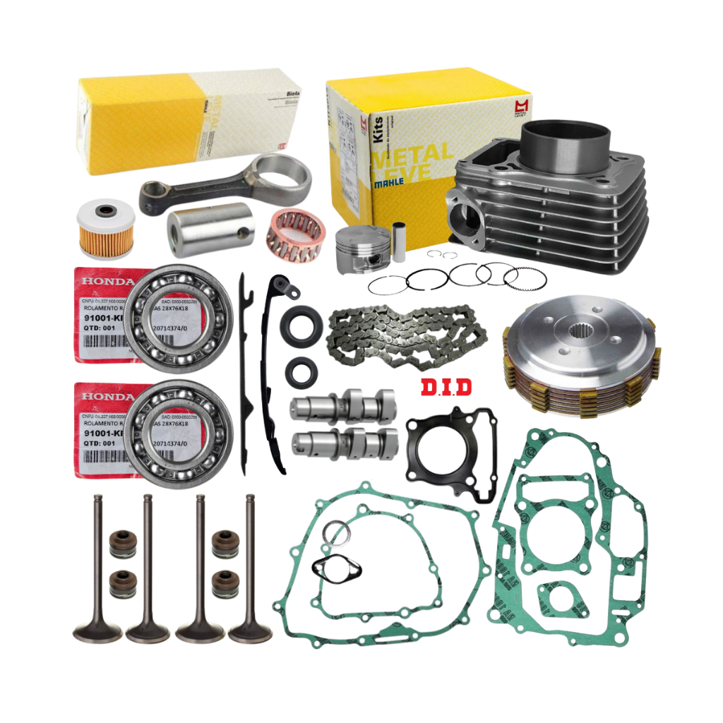 Kit Motor Completo Xr 250 Tornado Biela Embreagem Guias Válvulas em Oferta na Shopee