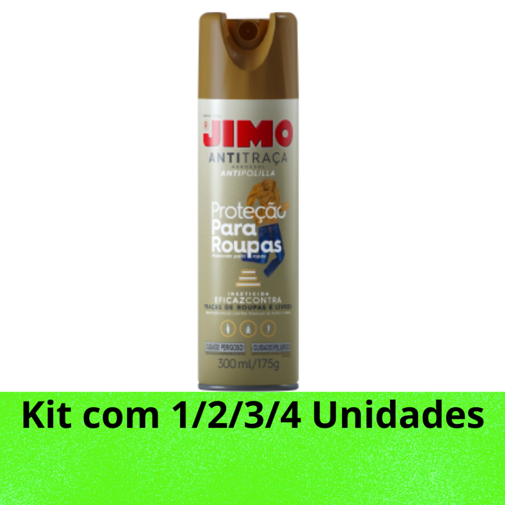 Jimo Spray AntiTraça 300ml / Repele e Elimina as Traças