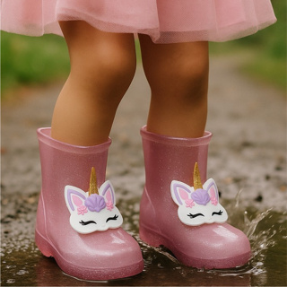 Galocha Infantil de Menina Estilosa Bota Feminina Escolar Macia Leve em Oferta na Shopee