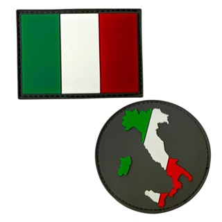 Patch Emblema Bandeira ou Mapa Itália Emborrachado com Velcro em Oferta na Shopee