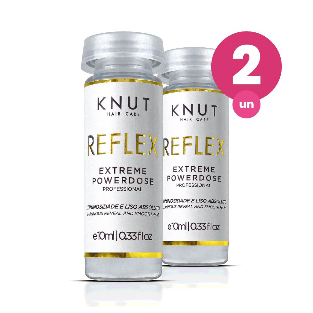 Kit 2 Ampola Extreme Powerdose Knut Reflex 10ml Tratamento Capilar em Oferta na Shopee