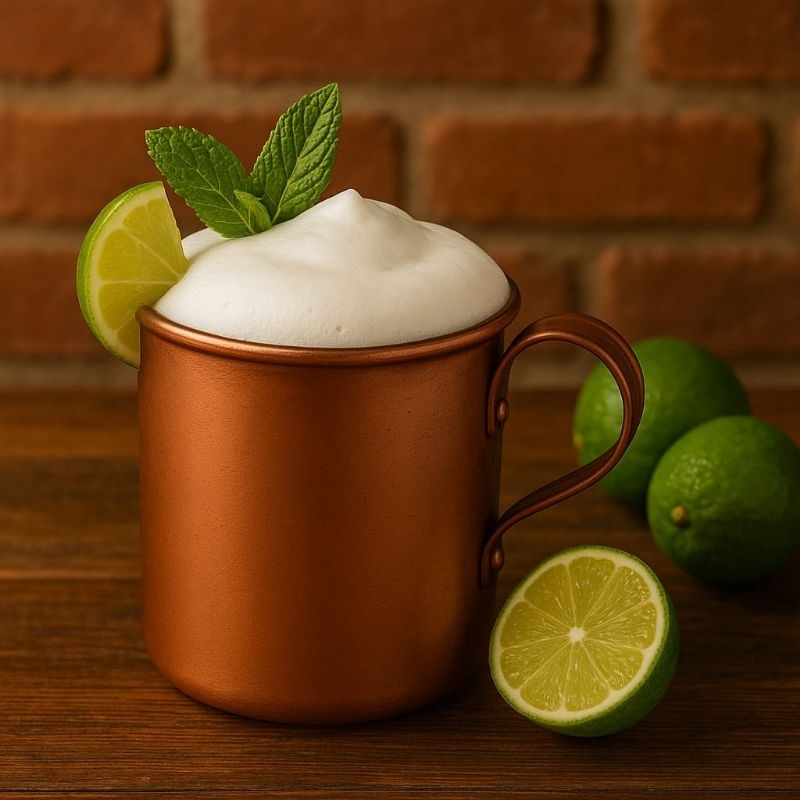 Caneca Para Moscow Mule Kit com 3 e 6 Unidades 350ml Alumínio Esmaltado Ideal para Drinks & Decoração.