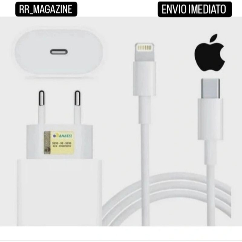 Carregador IPhone Original Completo Turbo 20w iphone 11 12 12 13 14 Promax X  Xr Xs