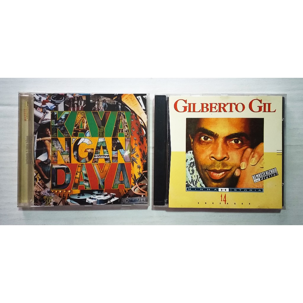 Cd Gilberto Gil - Kaya N Gan Daya + Minha Historia = 2 Cds
