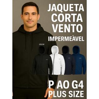 Jaqueta Corta Vento Impermeável P ao G4 Plus Size UV+ Gola Alta Semi Forrada Corrida Academia em Oferta na Shopee