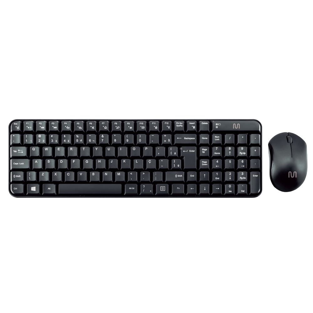 Teclado e Mouse Sem Fio Multilaser Multimídia USB - TC183 em Oferta na Shopee