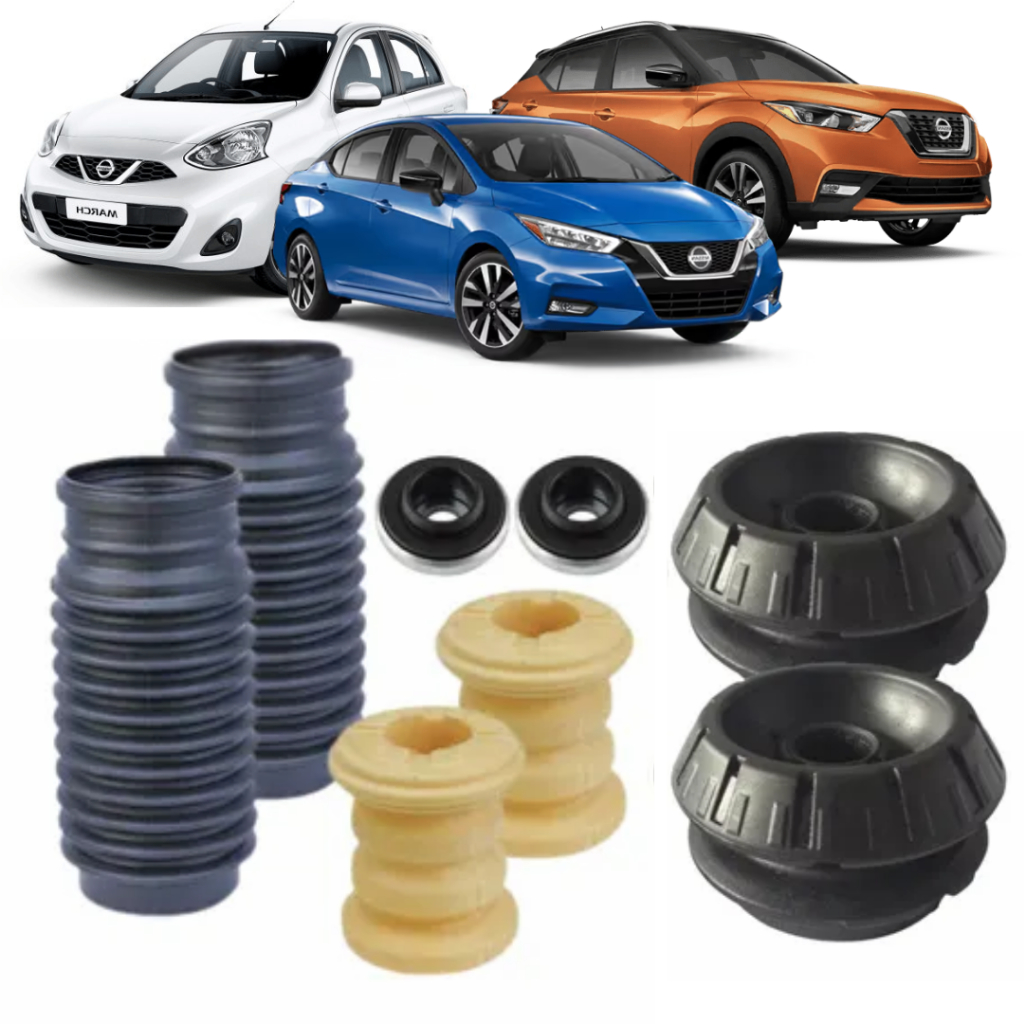 Kit Coxim Amortecedor Dianteiro Nissan Kicks Versa March