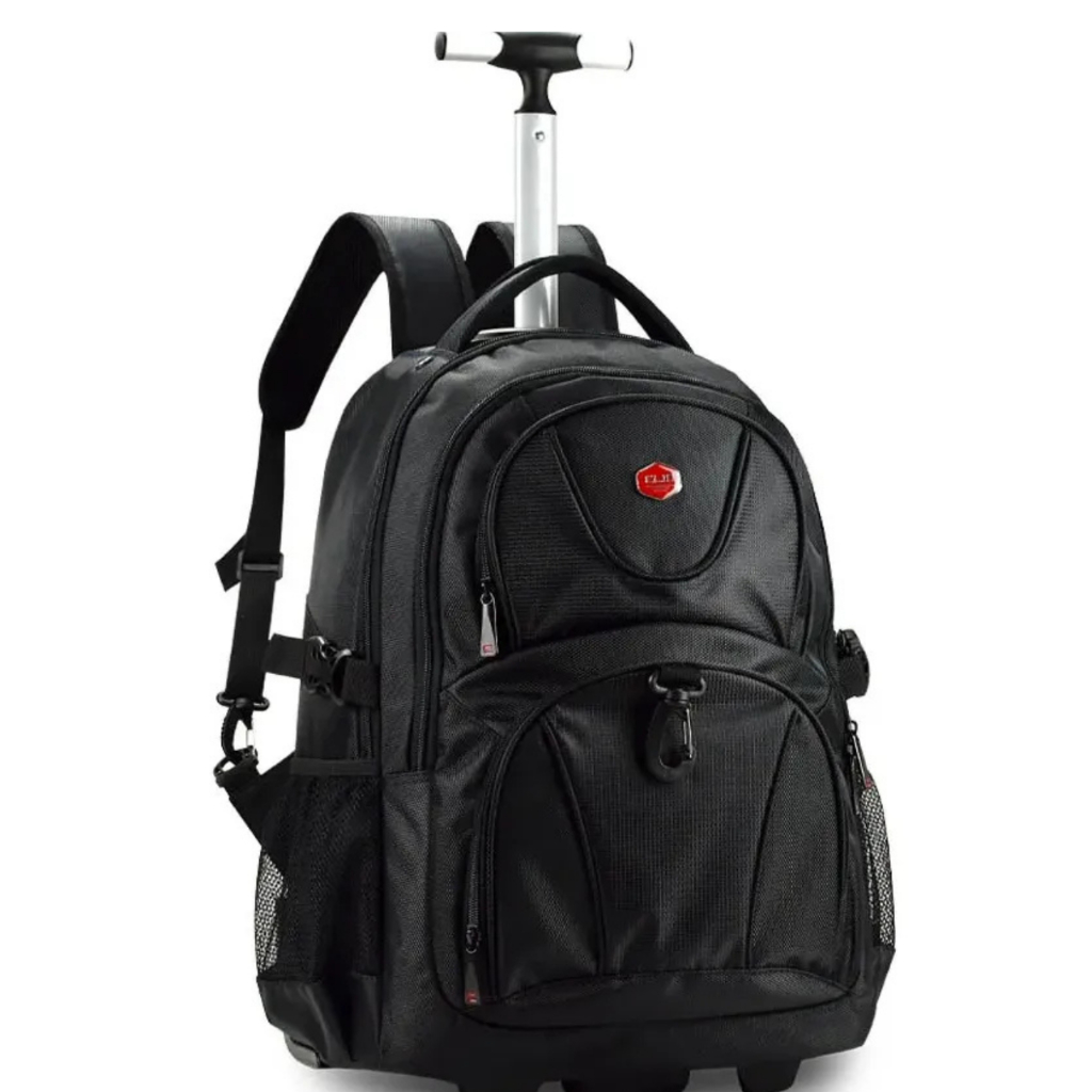 Mochila carrinho executiva premium reforçada espaçosa notebook adulto trabalho divisórias escolar